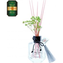 Aşk-ı Sermest Toptan Meczub Meyve Serisi Şeftali Kokulu 3 x 120 ml Köşeli Şişe Bambu Çubuklu Ortam Kokusu Reed Diffuser Oda Kokusu