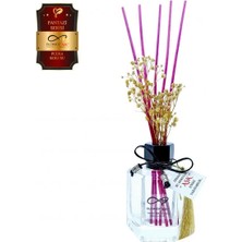Aşk-ı Sermest Toptan Ölümsüz Aşk Fantazi Serisi Pudra Kokulu 5 x 120 ml Köşeli Şişe Bambu Çubuklu Ortam Kokusu Reed Diffuser Oda Kokusu