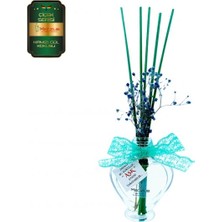 Aşk-ı Sermest Meczub Çiçek Serisi Kırmızı Gül Kokulu 10 x 60 ml Kalp Şişe Bambu Çubuklu Ortam Kokusu