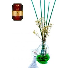 Aşk-ı Sermest Ölümsüz Aşk Çiçek Serisi Kırmızı Gül Kokulu 3 x 50 ml Oval Şişe Bambu Çubuklu Ortam Kokusu
