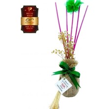 Aşk-ı Sermest Toptan Ölümsüz "Aşk" Hasır Serisi Yeşil Elma Kokulu 50 ml Oval Şişe Bambu Çubuklu Ortam Kokusu Reed Diffuser Oda Kokusu 10 Adet