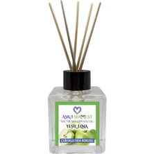 Aşk-ı Sermest Toptan Vanilya&Tarçın Aromalı Bambu Çubuklu Oda Kokusu Reed Diffuser Ortam Kokusu Parfüm,  Küp Şişe,  120 mL, 10 Adet