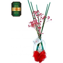 Aşk-ı Sermest Meczub Çiçek Serisi Vanilya Kokulu 5 x 100 ml Oval Şişe Bambu Çubuklu Ortam Kokusu