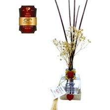 Aşk-ı Sermest Ölümsüz Aşk Mix Serisi Çilek & Sakız Kokulu 3 x 60 ml küp Şişe Bambu Çubuklu Ortam Kokusu