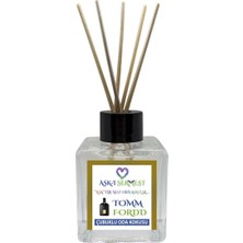Aşk-ı Sermest Toptan Yasemin Aromalı Bambu Çubuklu Oda Kokusu Reed Diffuser Ortam Kokusu Parfüm,  Küp Şişe, 60 mL, 5 Adet