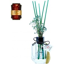 Aşk-ı Sermest Toptan Ölümsüz Aşk Çiçek Serisi Yasemin Kokulu 120 ml Köşeli Şişe Bambu Çubuklu Ortam Kokusu Reed Diffuser Oda Kokusu