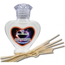 Aşk-ı Sermest Toptan Aşkın Duman Hali Çiçek Aromalı Bambu Çubuk Oda Kokusu Parfüm, Kalp Şişe, 60 mL, 5 Ad