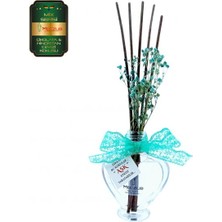 Aşk-ı Sermest Toptan Meczub Mix Serisi Çikolata & Hindistan Cevizi 10 x 60 ml Kalp Şişe Bambu Çubuklu Ortam Kokusu Reed Diffuser Oda Kokusu