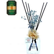 Aşk-ı Sermest Toptan Meczub Aşk Serisi Aşk'ın Ateşi Kokulu 5 x 120 ml küp Şişe Bambu Çubuklu Ortam Kokusu Reed Diffuser Oda Kokusu