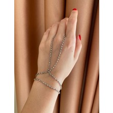 Nunu Takı Gümüş Renk Dorika Toplu Şahmeran