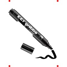 MarkEntegra Siyah Kalıcı Ucu Eğik Markör Kalem