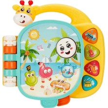 Just Cheap Store Sesli ve Işıklı Zürafa Figürlü Müzik Kitabı