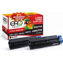 Ero Print Oki MB562dnw Muadil Toner - 3000 Sayfalık - İkili Avantaj Paket
