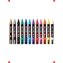 MarkEntegra Orta Uçlu Çok Yüzeyli Sanat Markörü (Tekli)