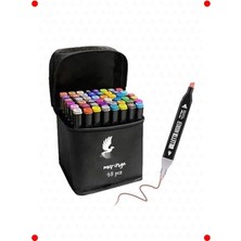 MarkEntegra 48'li Çift Taraflı Sanat Marker Kalem Seti Çantalı