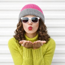 Twin Soul Çift Yönlü Unisex Couple Bere Triko Handmade - Anti Alerjen