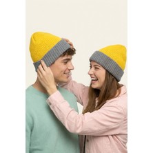 Twin Soul Çift Yönlü Unisex Couple Bere Triko Handmade - Anti Alerjen