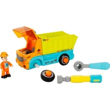 Just Cheap Store Sesli ve Işıklı Figürlü Sök Tak Mini Kamyon Seti