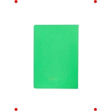 MarkEntegra Karton Kapaklı Dikişli Defter - Düz, Yaprak Yeşili