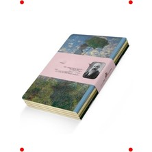 MarkEntegra A6 Sanat Temalı Çizgisiz Defter Seti - 4'lü