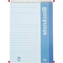 MarkEntegra A4 Metalik Kapaklı Spiral Bloknot - 80 Yaprak Düz