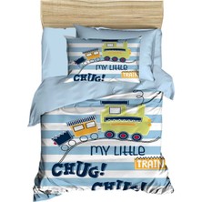 Mira Home Dijital Baskılı 3D Pamuklu Yenidoğan Bebek Nevresim Takımı My Little Train