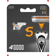 MarkEntegra 5 Bıçaklı Yedek Tıraş Kartuşu | Titanyum ve Kaygan Bant