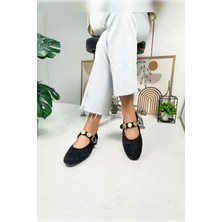 Dosa Shoes Kadın Kumaş Kemerli Babet-Bej