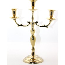 Matmel Pirinç 3'lü Şamdan Model 2