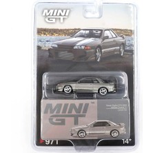 Mini GT Mını Gt 1:64 Nissan Skyline Gt-R R32 Veilside Combat C-I Combat Grey Diecast Model Araba