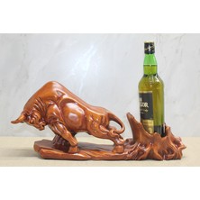 Matmel Polyester Boğa Figürü Şaraplık