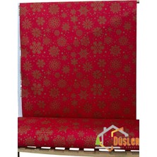 Düşler Ev Tekstili Snowy Kar Tanesi Desenli Su ve Leke Itici Panama Keteni Küçükçalık Premier Duck Kumaş Bezi 100X180