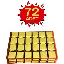 Altın Sargılı Sütlü Madlen 72 Adet İkramlık Çikolata