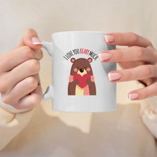 E-Hediyeci I Love You Tasarımlı Hediyelik Kupa Bardak - Sevgiliye Hediye, Arkadaşa Hediye, Doğum Günü Hediyesi Kupa Bardak