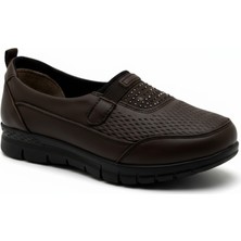 Dosa Shoes 972 Siyah Babet Anne Ayakkabısı-Kahve
