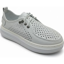 Dosa Shoes Kadın Ortapedik Deri Ayakkabı-Beyaz