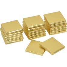 Bubi Çikolata Altın & Gümüş Sargılı Sütlü Madlen 140 Adet İkramlık Çikolata