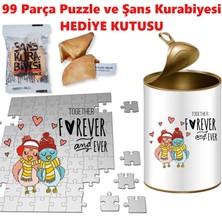 E-Hediyeci Together Forever Sevgiliye Hediye, Ilginç Hediye - Puzzle Hediye Kutusu - Sevgiliye Hediye, Ilginç Hediye Kutusu, Kız Arkadaşa Hediye, Kişiye Özel Hediye, Romantik Hediye Seti, 14 Şubat Hediyesi, Kank