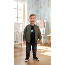 Ecoo 3'lü Süet Ceketli Bebek Takımı