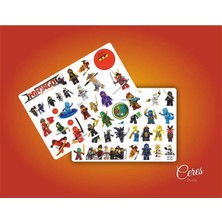 Ceres Studio Ninjago Sticker Etiket 2 Sayfa (A5) 53 Adet Etiket