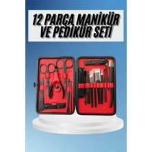 Store Mania Deri Çantalı Siyah Paslanmaz Çelik 17 Parça Manikür Pedikür Seti STOREMANIA-96547