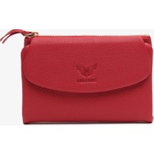 Miradise Corin Kırmızı Hakiki Deri Cüzdan