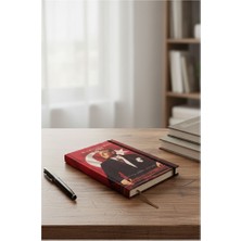 ArtMaster 2026 Atatürk Ajanda Premium Sert Kapak Özel Baskı 17X24 cm Lastikli Ajanda Atatürk Kapaklı Kırmızı OFS907ATA
