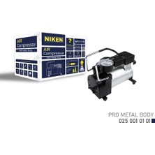 Niken Metal Gövdeli Yüksek Basınçlı Taşınabilir Oto Hava Kompresörü (150 Psı, 12V)