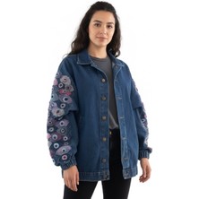 Özel Tasarım Kot Ceket Eyes