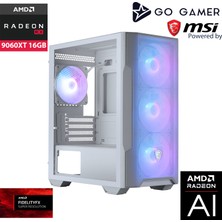 Go Gamer WE40 Amd Ryzen 5 7500X3D / 32GB Ddr5 5600MHZ / 2tb Nvme M.2 SSD / RX9060XT 16GB / 240MM Sıvı Soğutma / Beyaz Kasa Gaming Paket