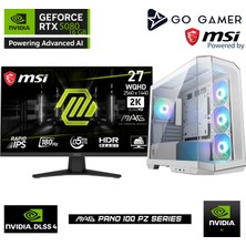 Go Gamer WE233DP Amd Ryzen 7 7800X3D / 32GB Ddr5 6000MHZ / 1tb Nvme M.2 SSD / RTX5080 16GB / 360MM Sıvı Soğutma / Wifi 6e & Bt 5.3 / Msı 27" 2k 180Hz. / Beyaz Kasa Gaming Paket