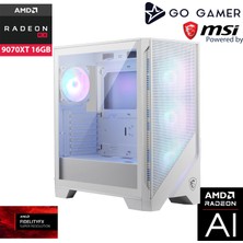 Go Gamer WE258 Amd Ryzen 7 9700X / 64GB Ddr5 6000MHZ / 2tb Nvme M.2 SSD / RX9070XT 16GB / 360MM Sıvı Soğutma / Wifi 6e & Bt 5.3 / Beyaz Kasa Gaming Paket