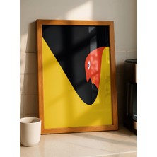 Fuart.Co Siyah Sarı Kırmızı Bauhaus Dijital Baskı Poster (Çerçevesiz) BHFU