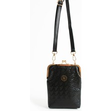 Lifonbag Kadın Burslu Gold Aksesuarlı Çapraz Askılı Suni Deri Telefon Bölmeli Omuz ve Çapraz Çanta LIFON1440